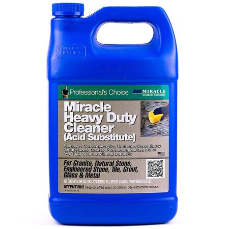 Miracle Sealants Gallon, Transparent, Heavy Duty Cleaner Acid Substitute MHDCGAL4